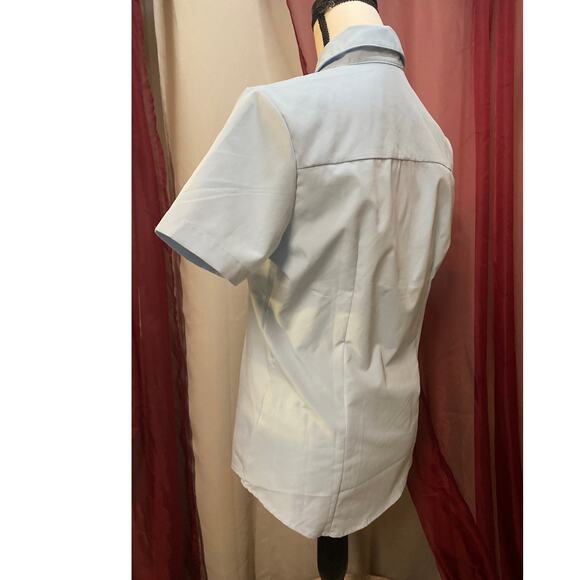 Womens Light Blue uniform shirt, size Small - Picture 3 of 9